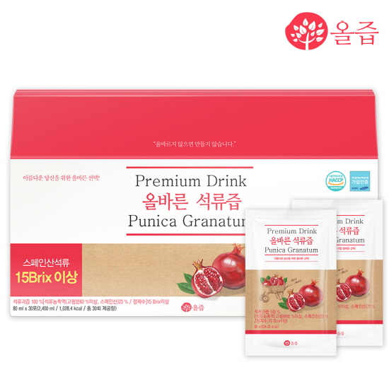 올즙 올바른 석류즙 80ml x 30포