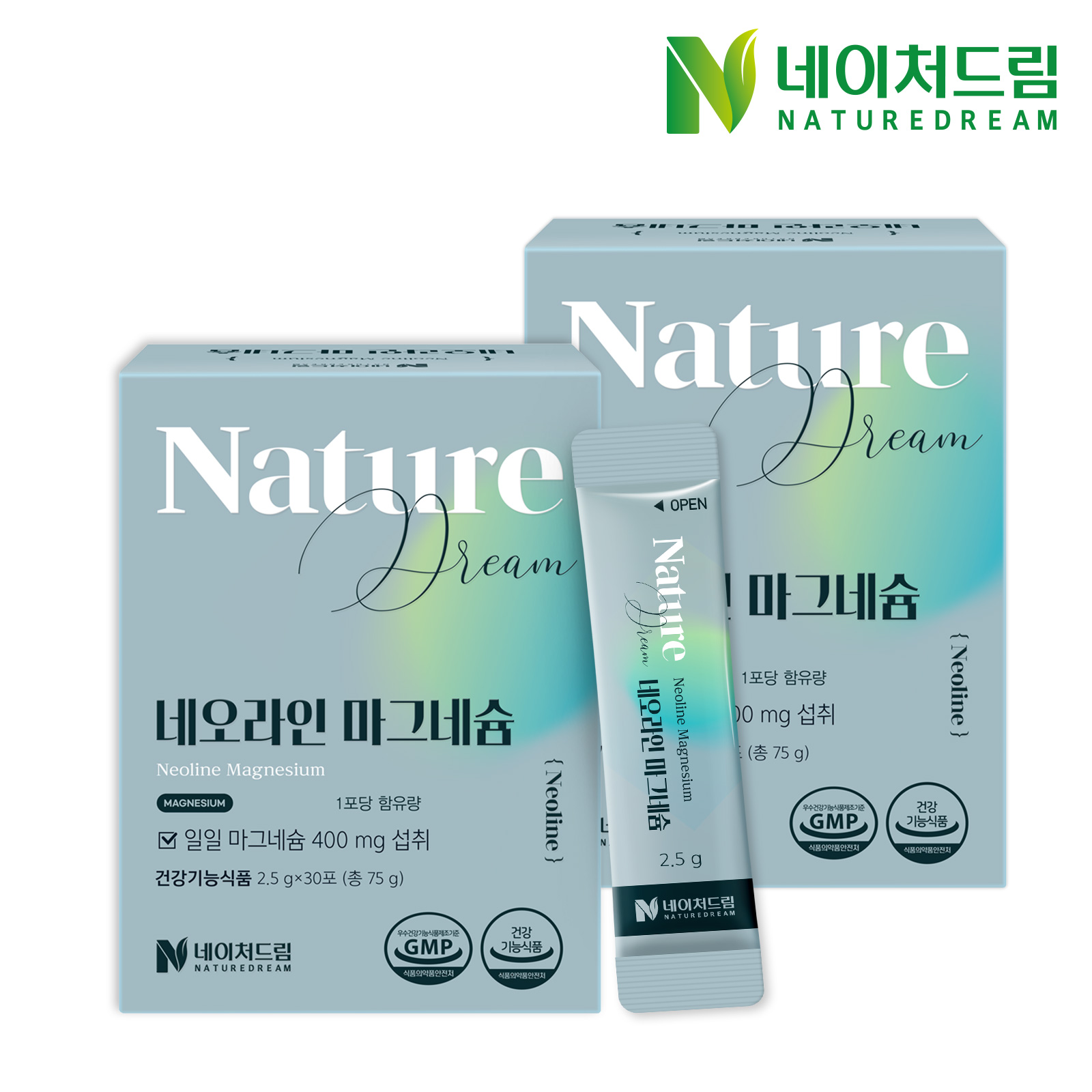 네이처드림 네오라인 마그네슘 2.5g x 30포 (2박스)