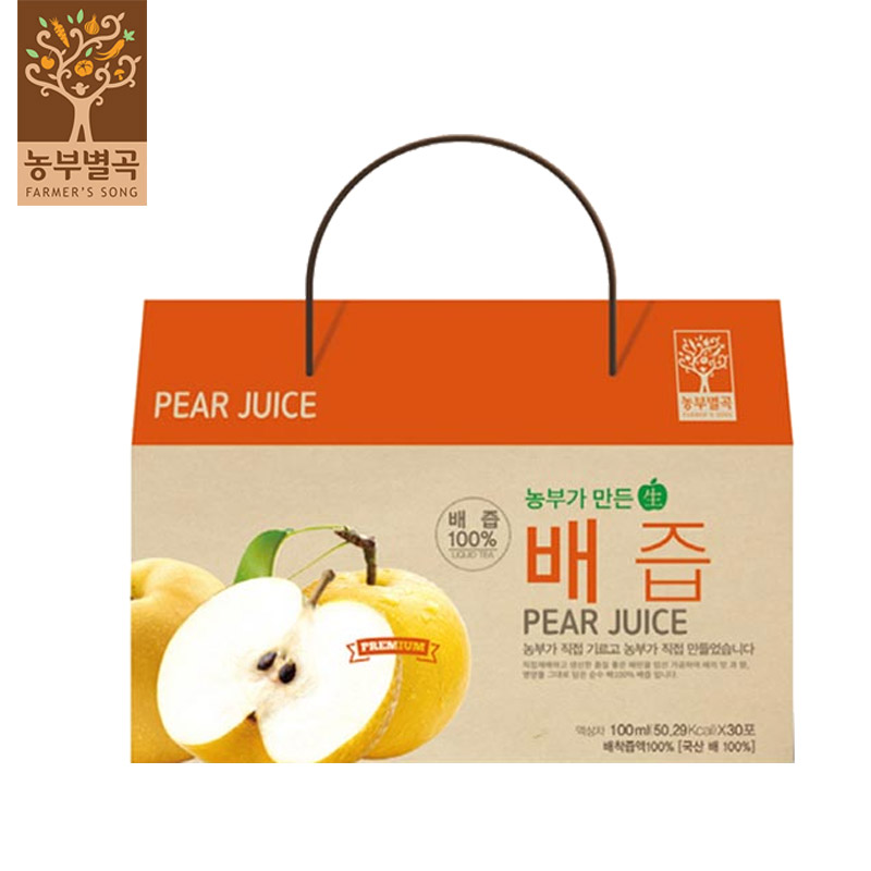 [농부별곡] 농부가 만든 배즙 100ml*30포
