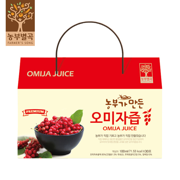 [농부별곡] 농부가 만든 오미자즙 100ml*30포