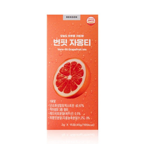 번핏 자몽티 식이섬유함유 3gx15포