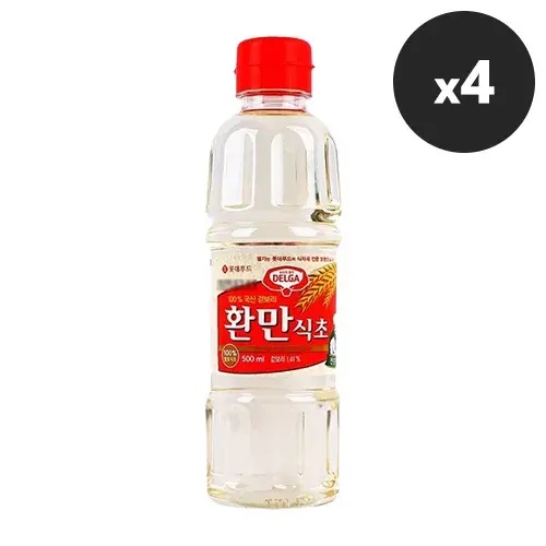 롯데 환만 식초 500ml x 4개