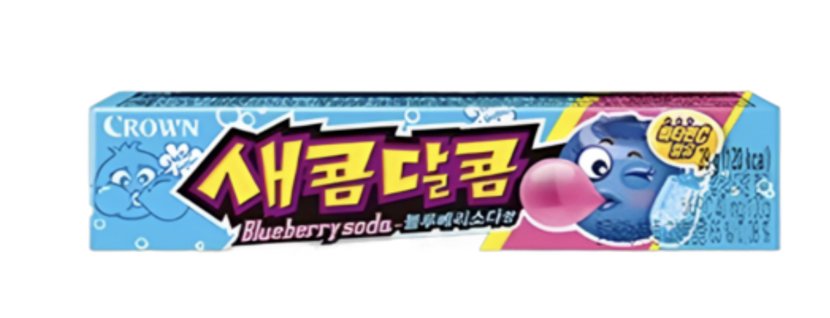 크라운 새콤달콤 블루베리소다향 29g