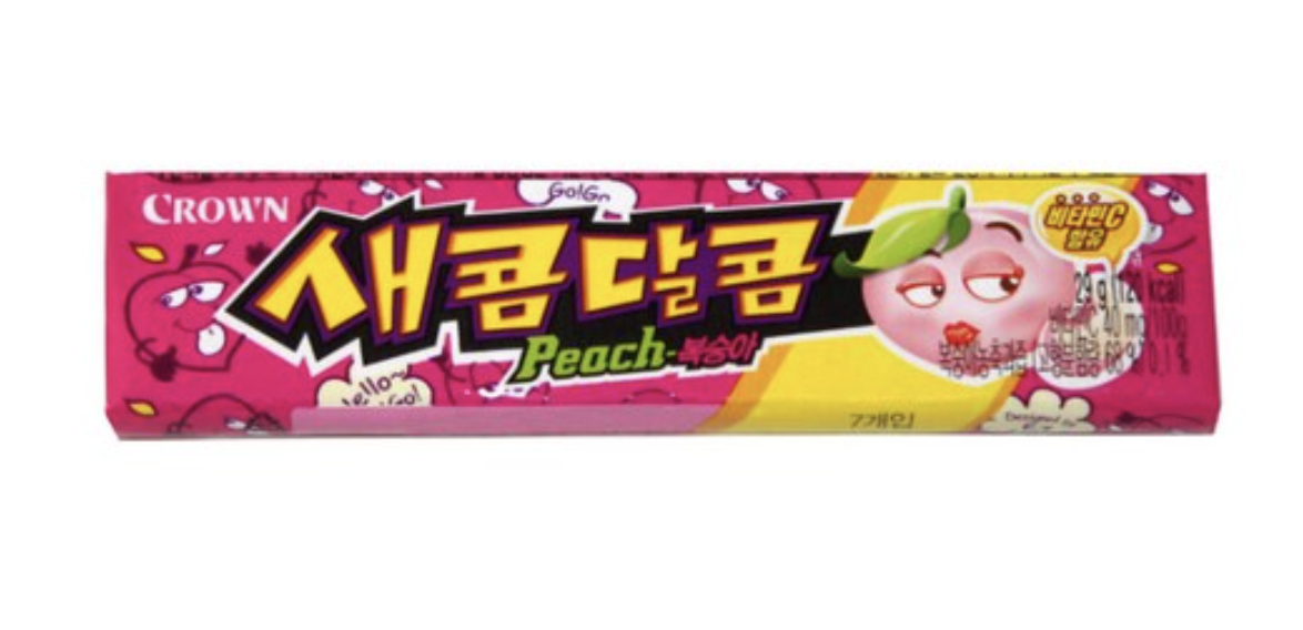크라운 새콤달콤 복숭아 29g