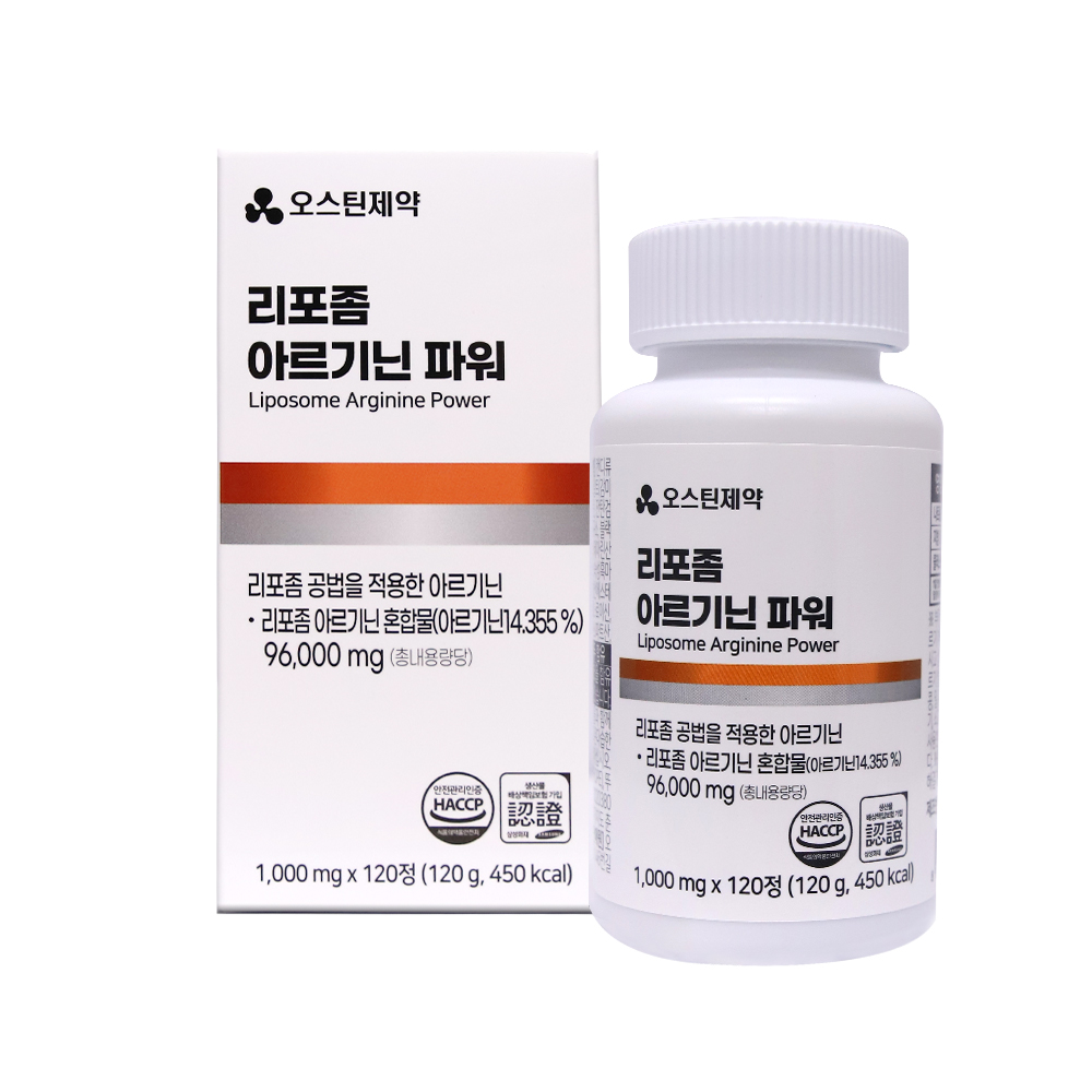 [오스틴제약] 리포좀아르기닌파워 1,000mg*120정